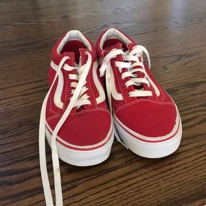Red old school vans